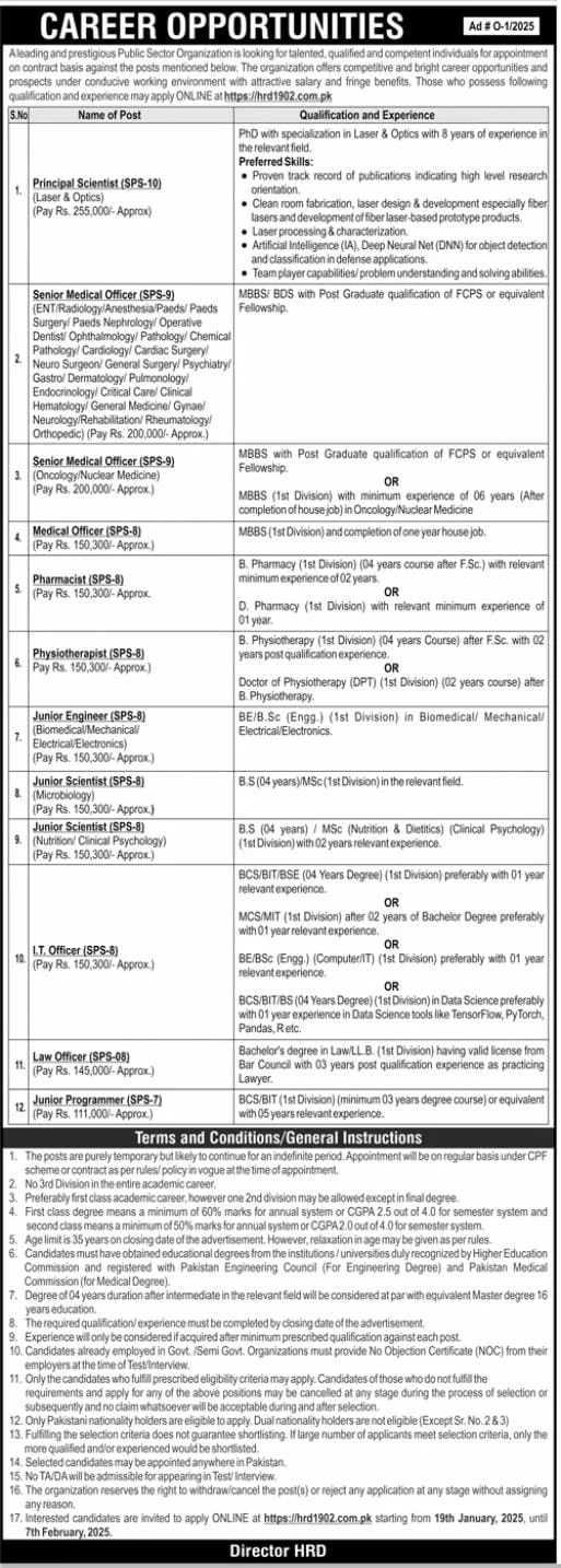 Atomic Energy Jobs 2025 Application Form Advertisement