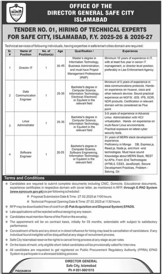 Software Engineer Islamabad Jobs 2025 Advertisement