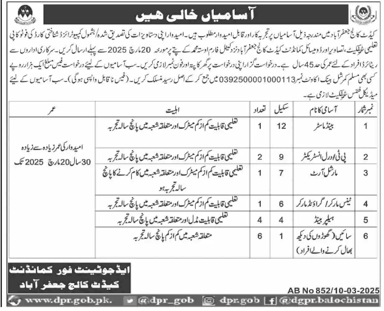 CCJ Jobs 2025 Advertisement