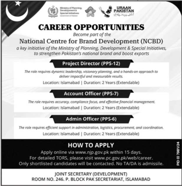 lastest Ministry of Planning Development and Special Initiatives Jobs 2025 Advertisement