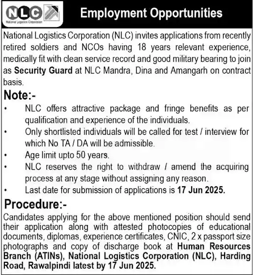 NLC Driver Jobs 2025 walk and Interviews Advertisement