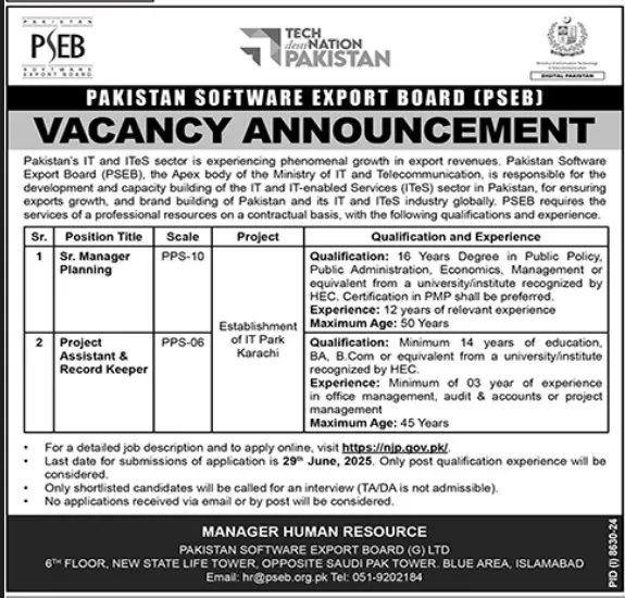 PSEB Jobs 2025 Online Apply Advertisement